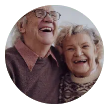 Elderly Couple Laughing