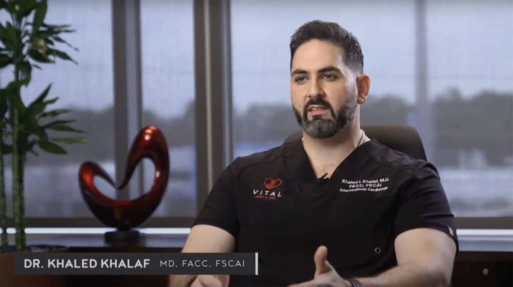Dr. Khaled Khalaf, a cardiologist at Vital Heart & Vein