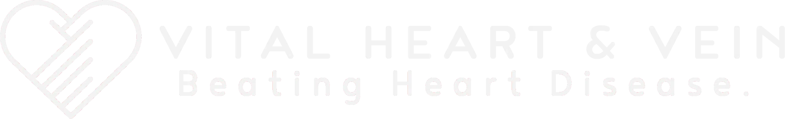 Vital Heart And Vein - White Logo