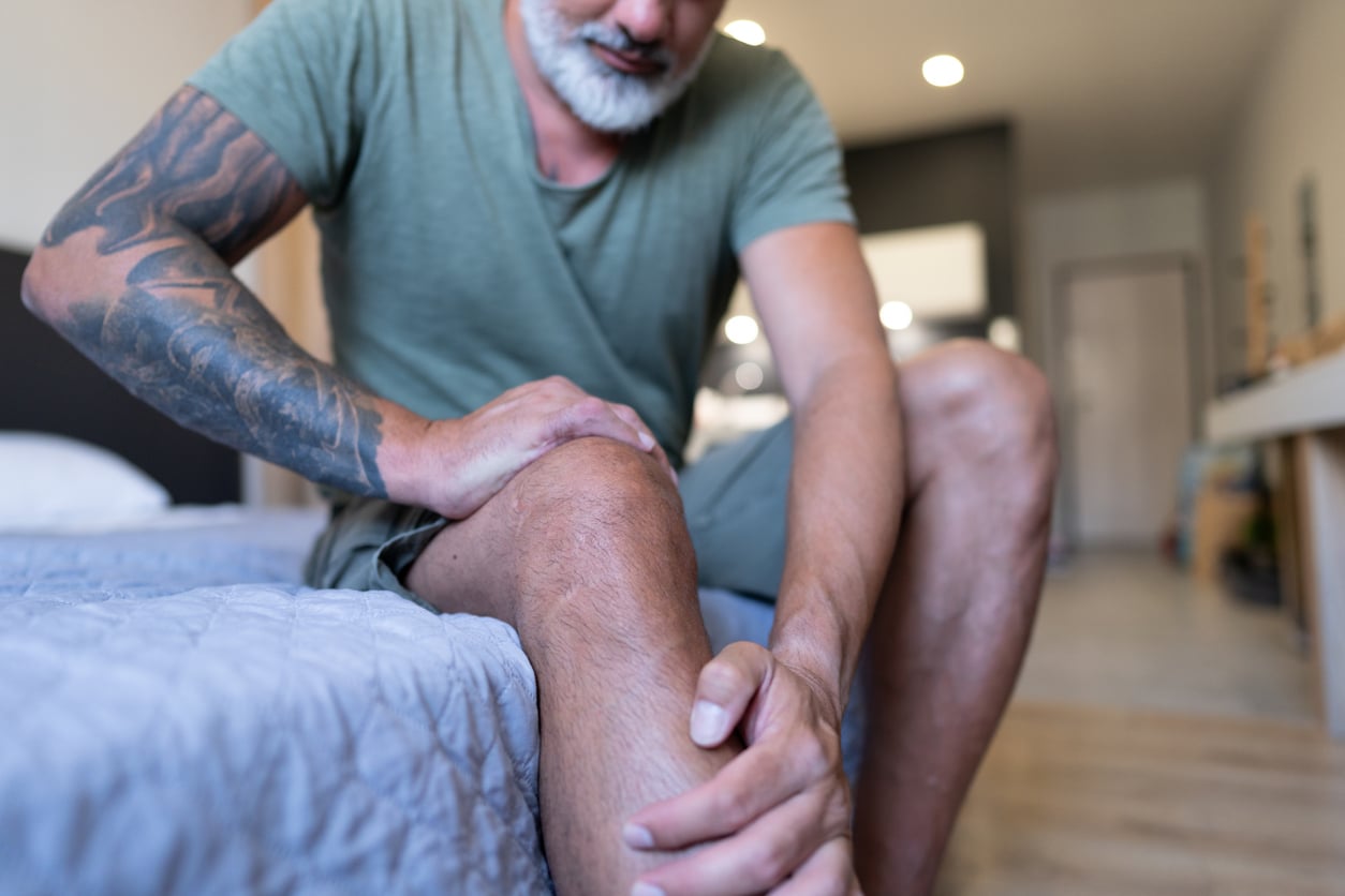 Man Suffering from Leg Pain